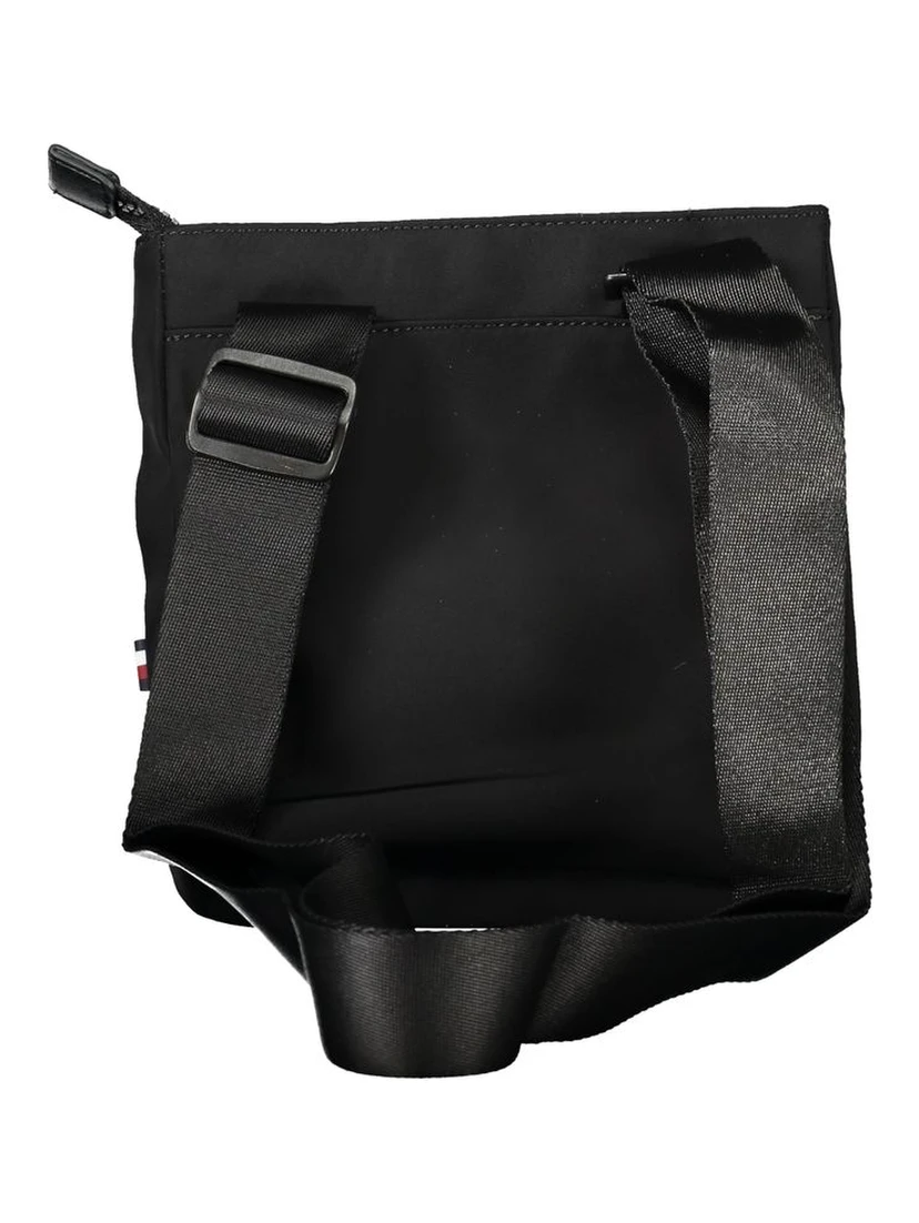Black Polyester Shoulder Bag
