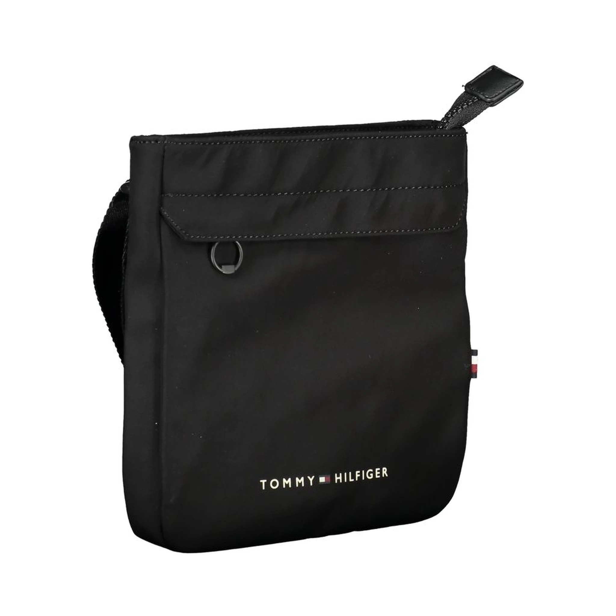 Black Polyester Shoulder Bag