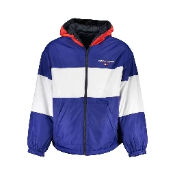 Blue Polyester Jackets & Coat