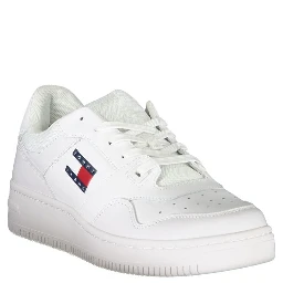 White Polyester Sneaker