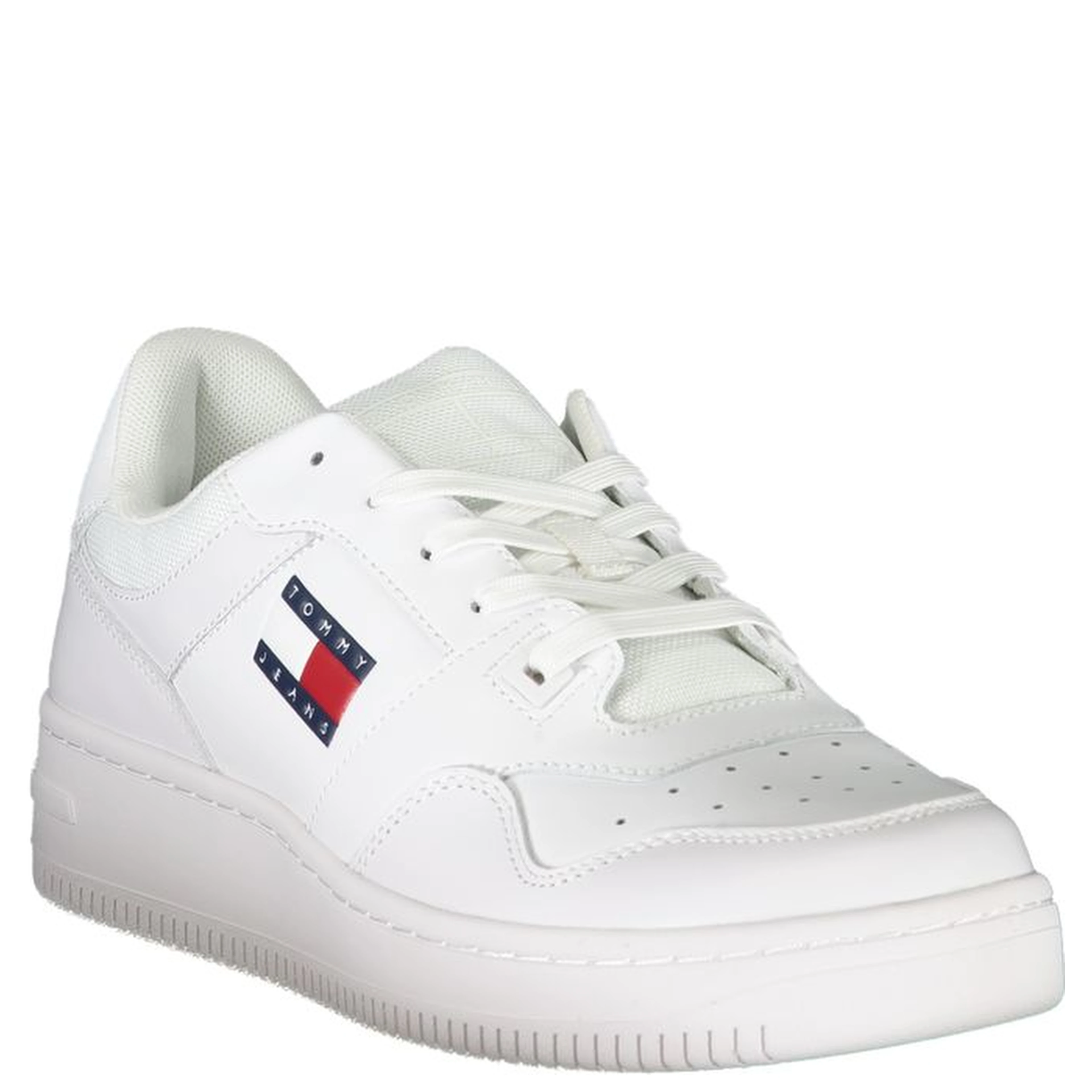 White Polyester Sneaker