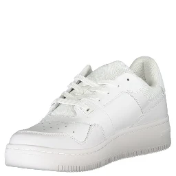 White Polyester Sneaker