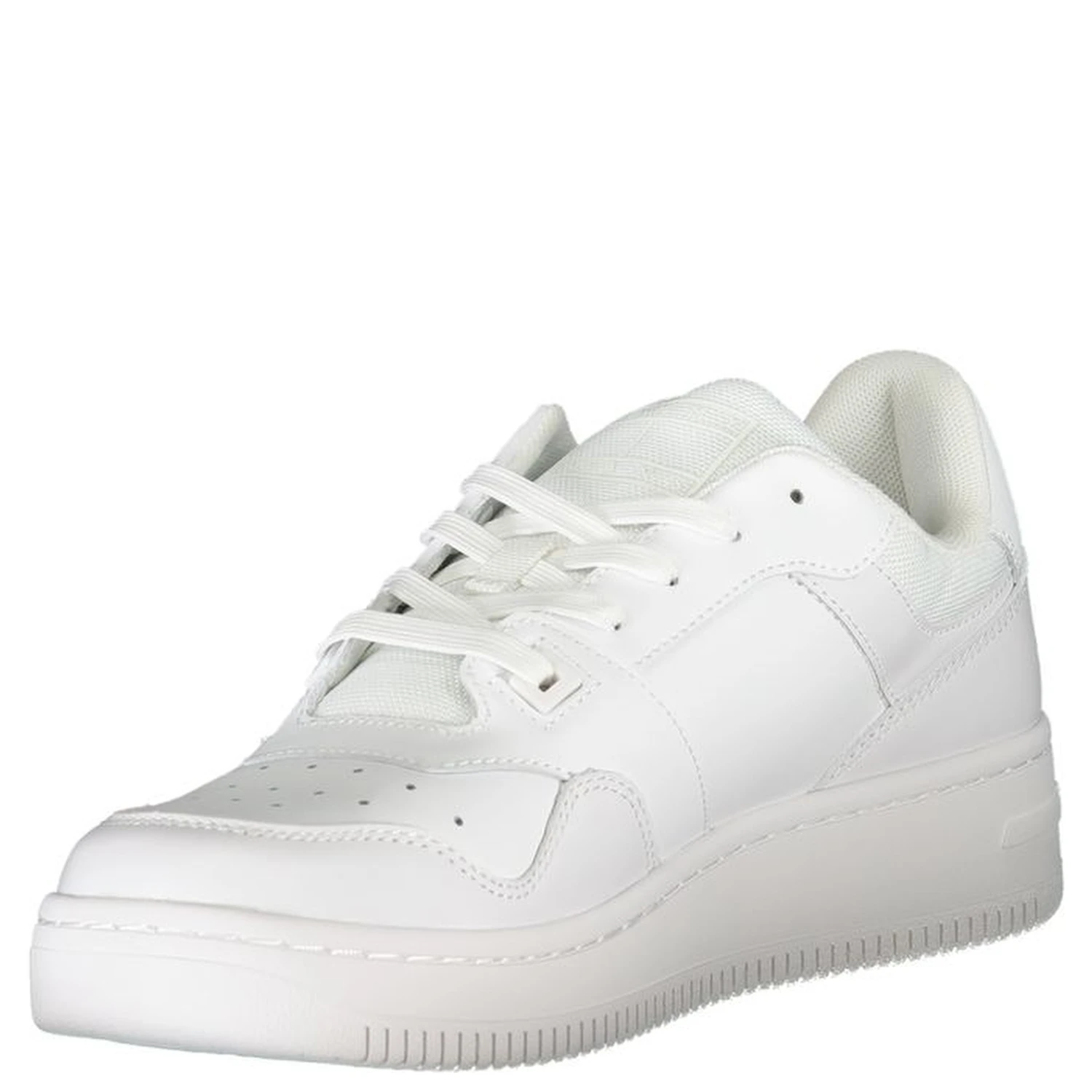 White Polyester Sneaker