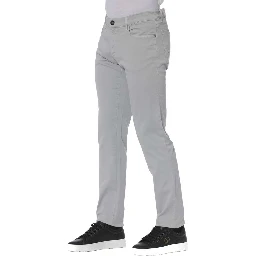 Gray Cotton Jeans Denim
