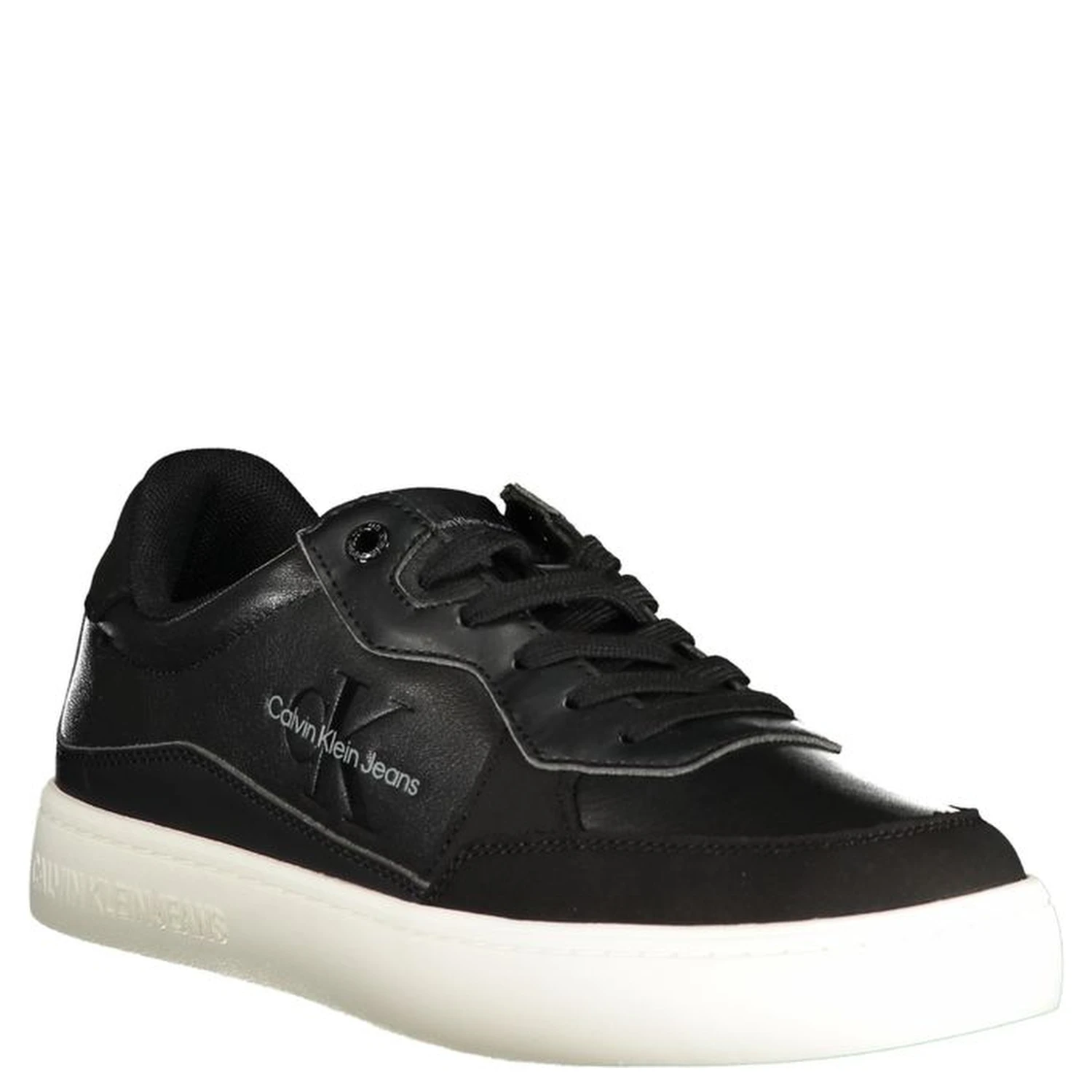 Black Polyester Sneaker