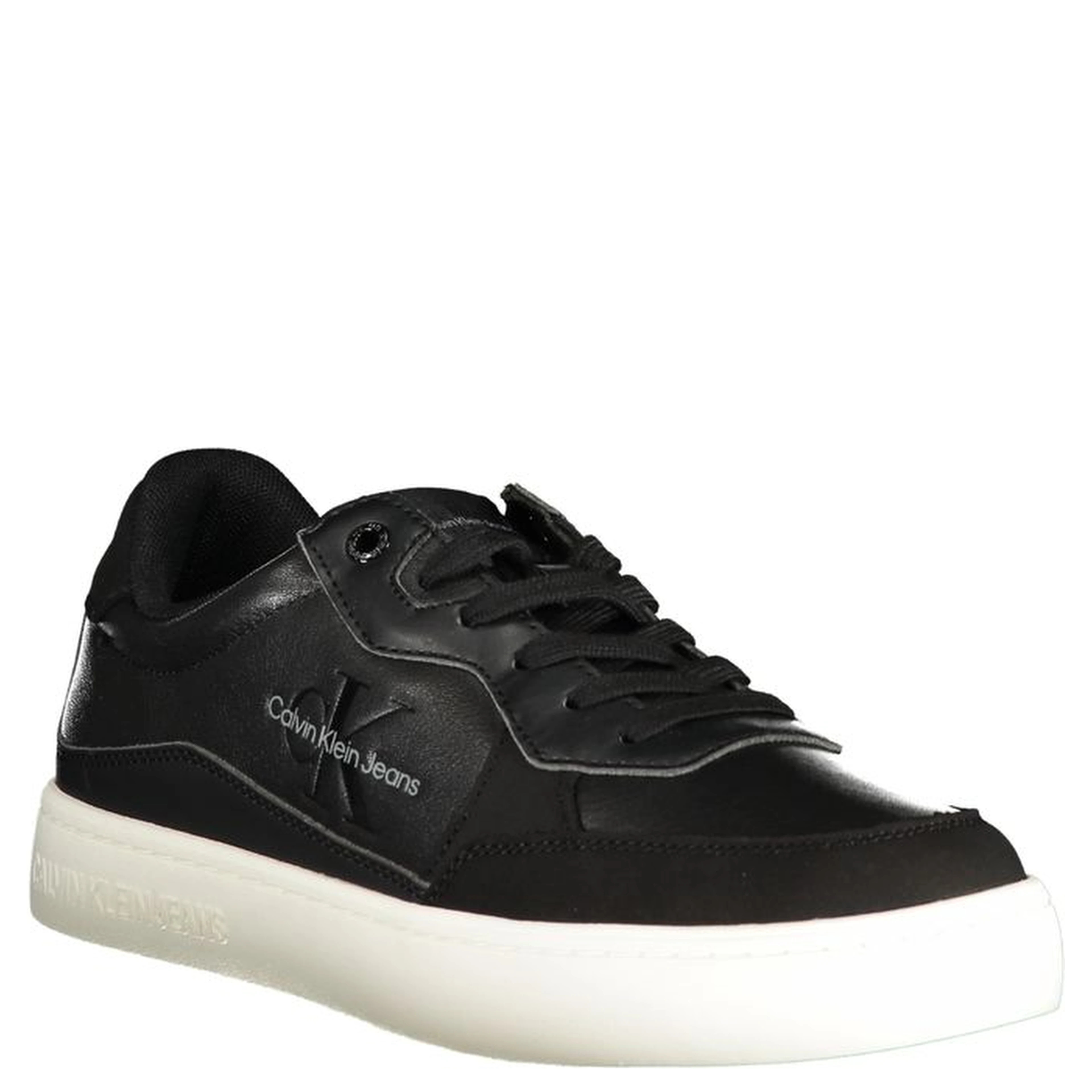 Black Polyester Sneaker