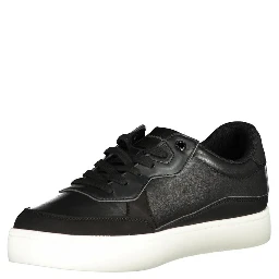 Black Polyester Sneaker