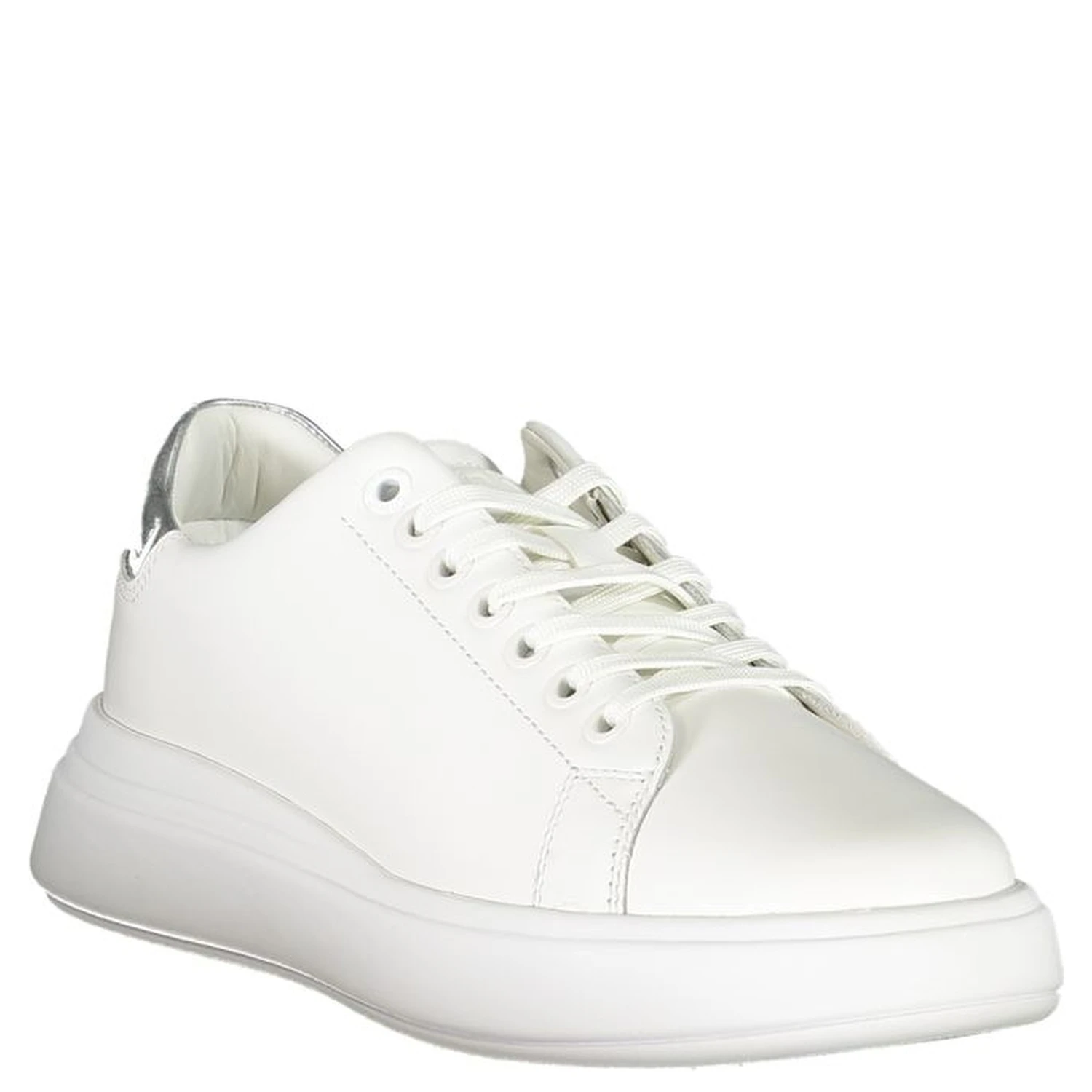 White Polyester Sneaker