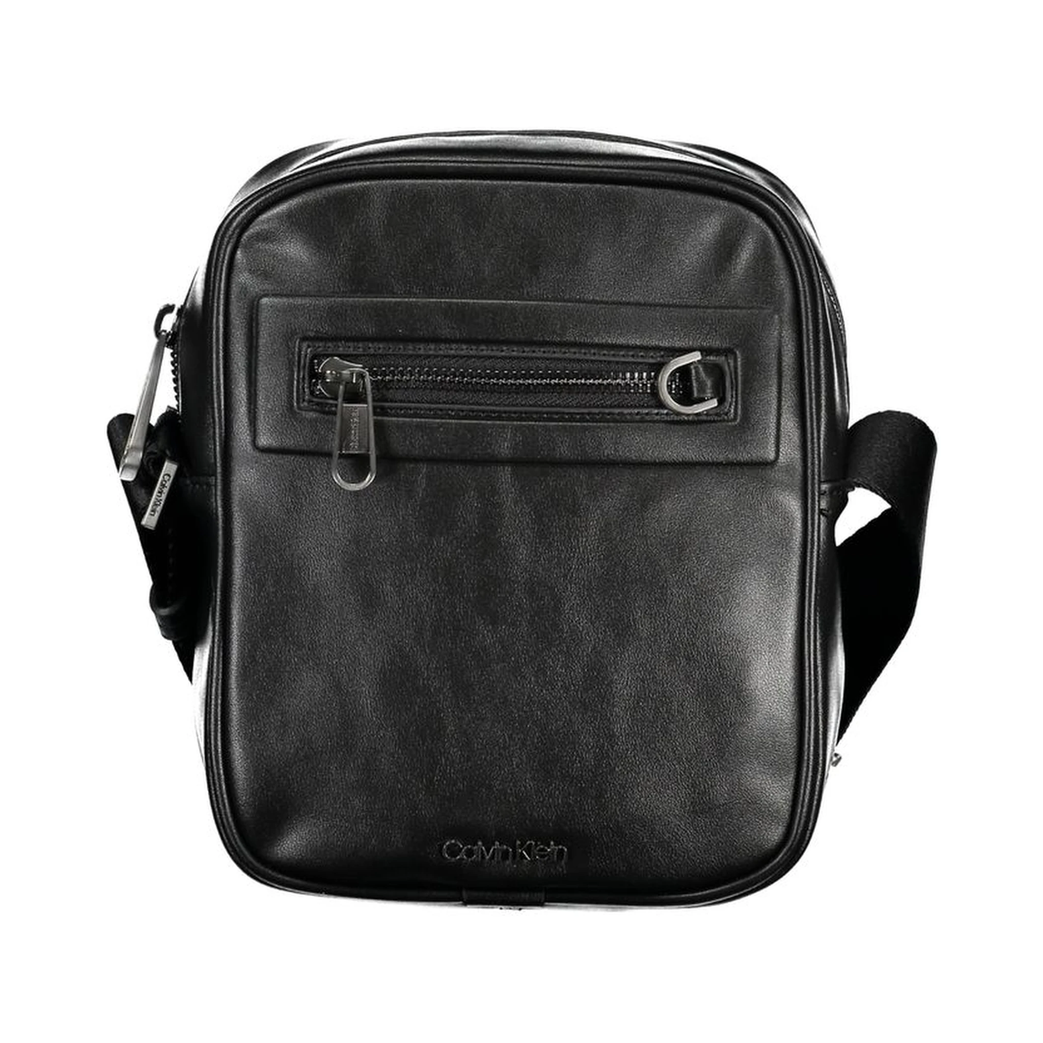 Black Polyester Shoulder Bag