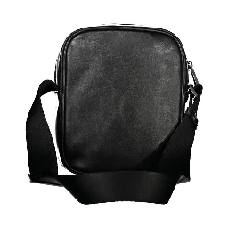 Black Polyester Shoulder Bag