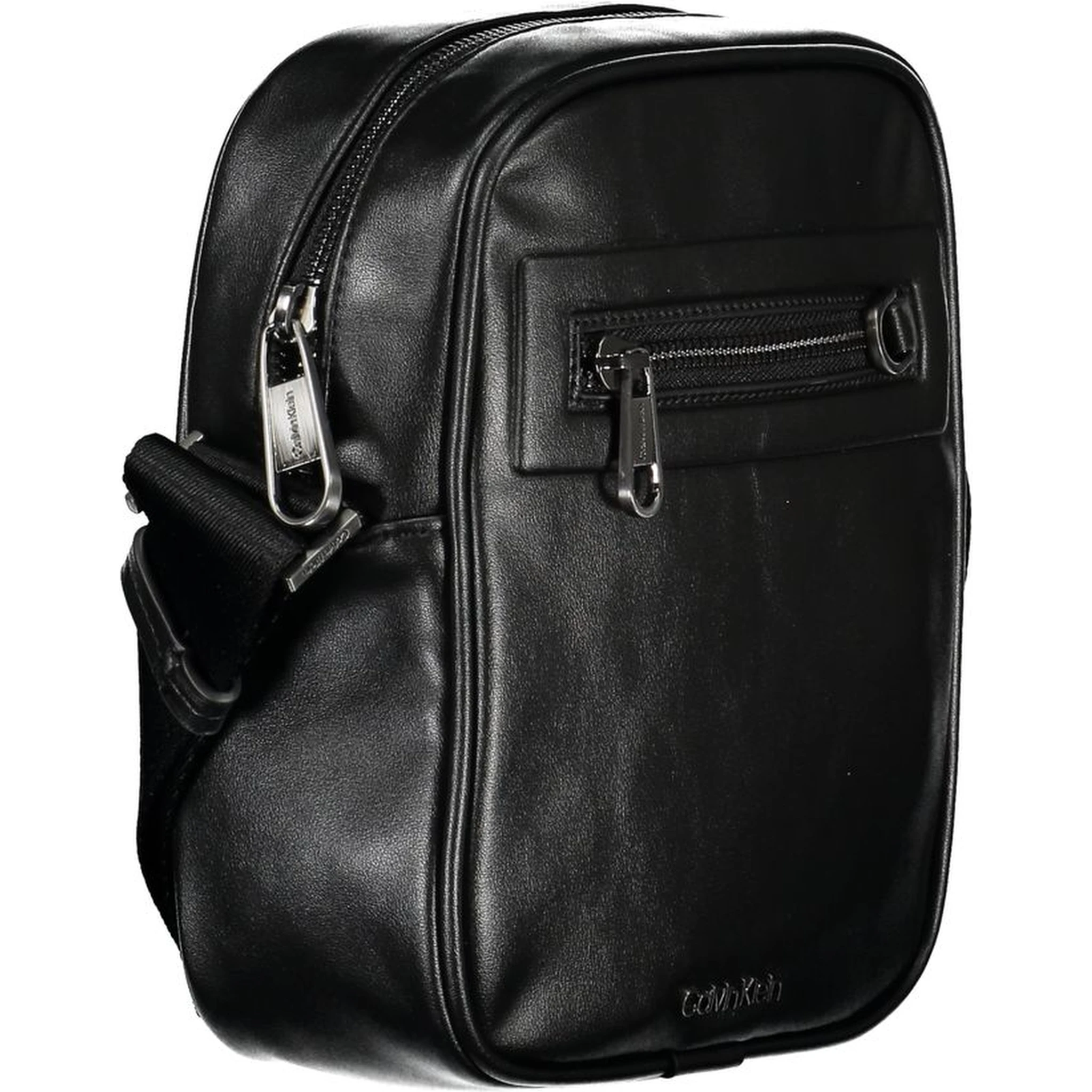 Black Polyester Shoulder Bag