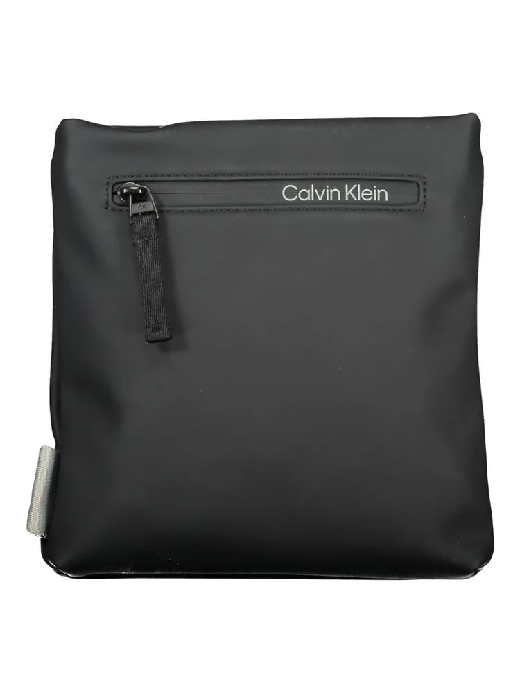 Black Polyester Shoulder Bag