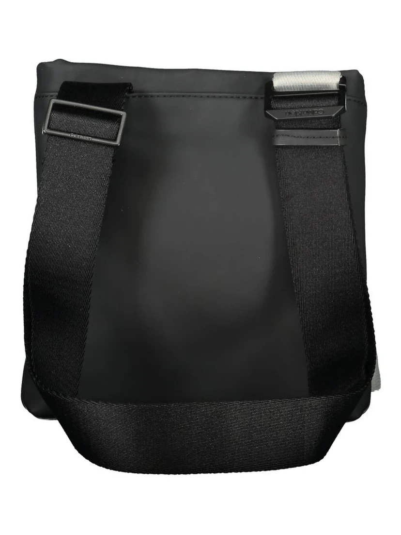 Black Polyester Shoulder Bag