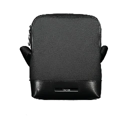 Black Polyester Shoulder Bag