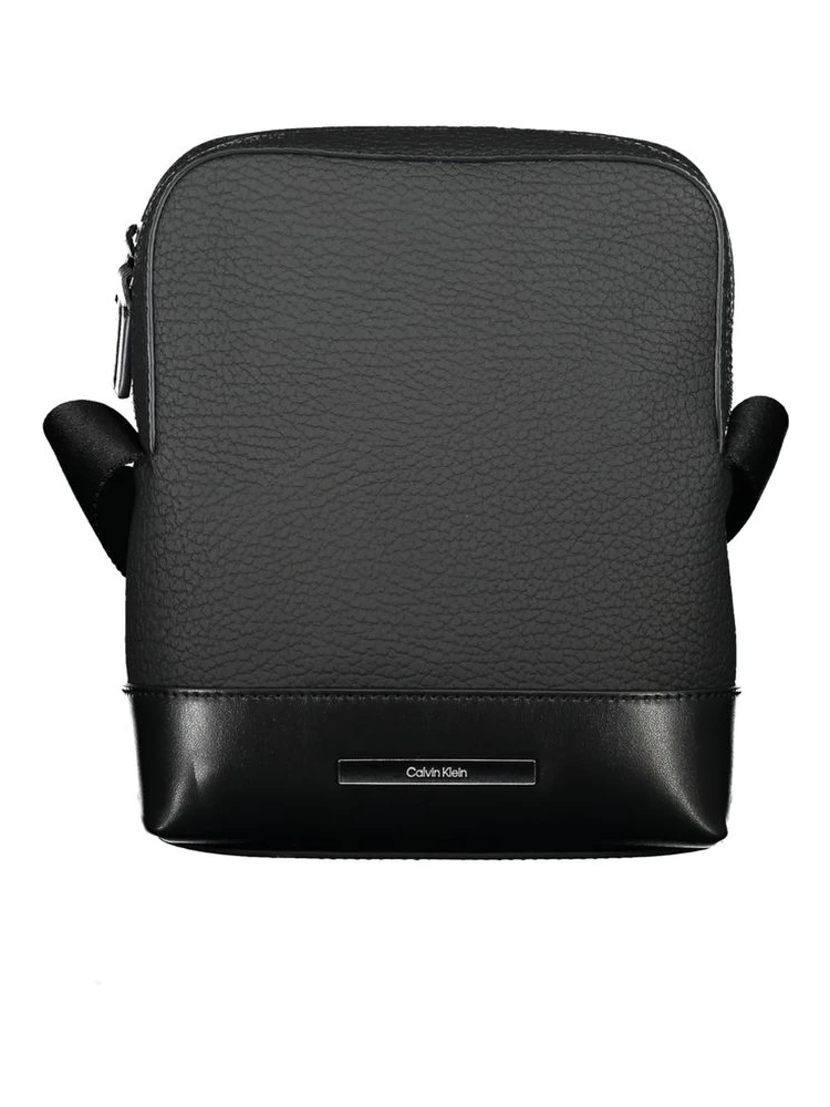 Black Polyester Shoulder Bag