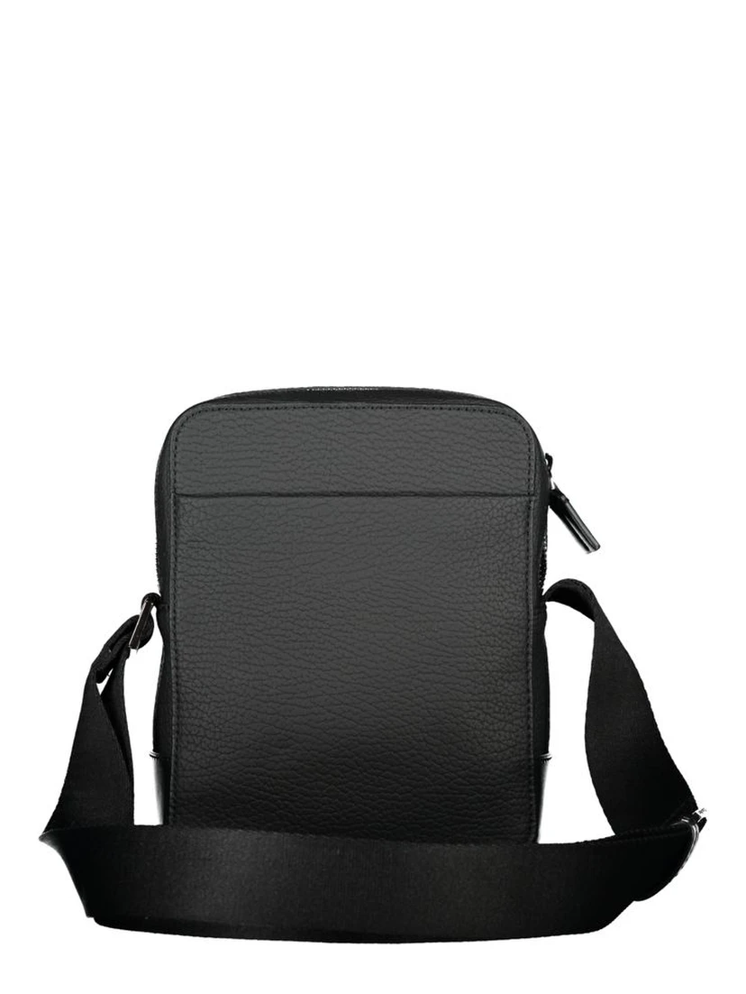 Black Polyester Shoulder Bag