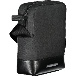 Black Polyester Shoulder Bag