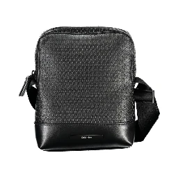 Black Polyester Shoulder Bag