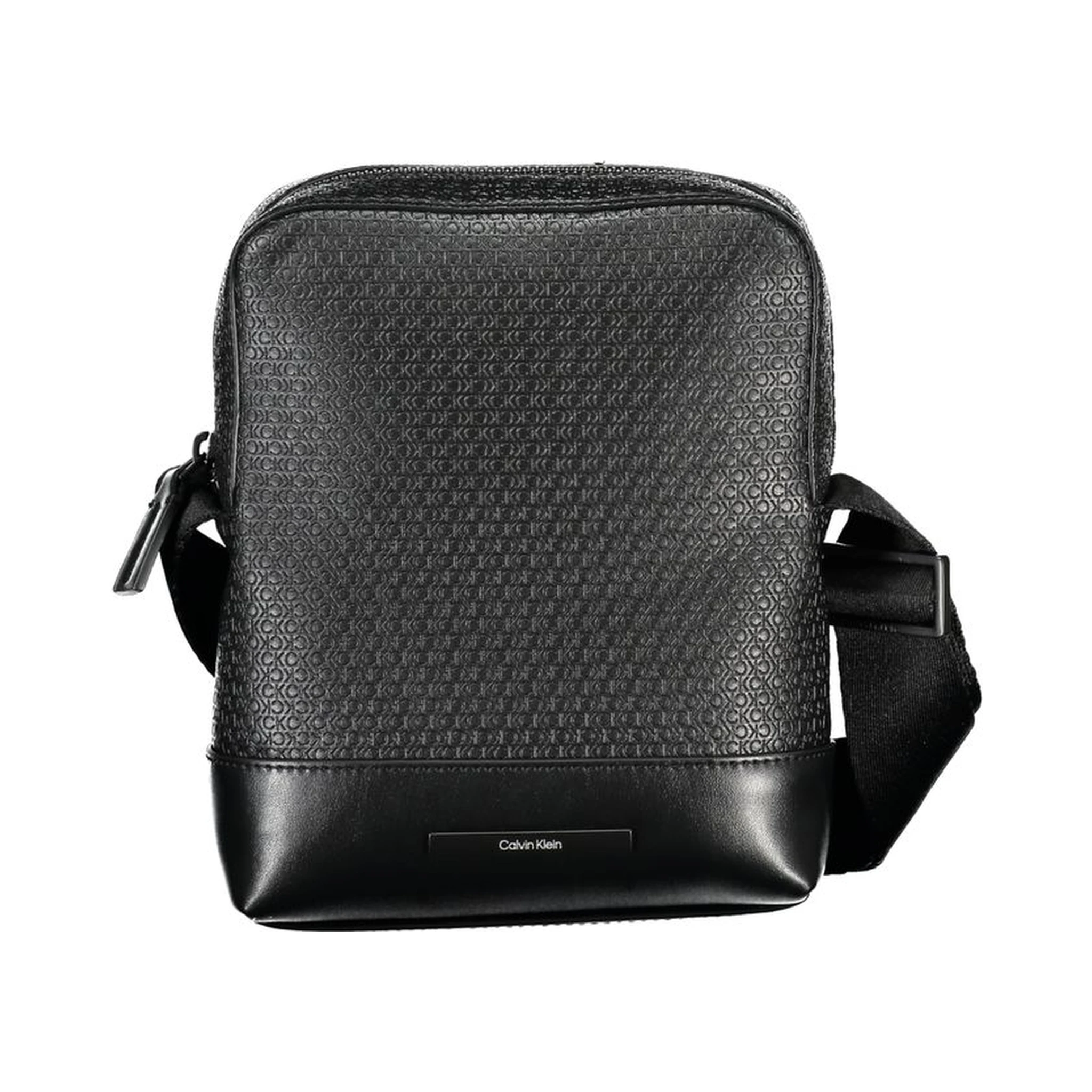 Black Polyester Shoulder Bag