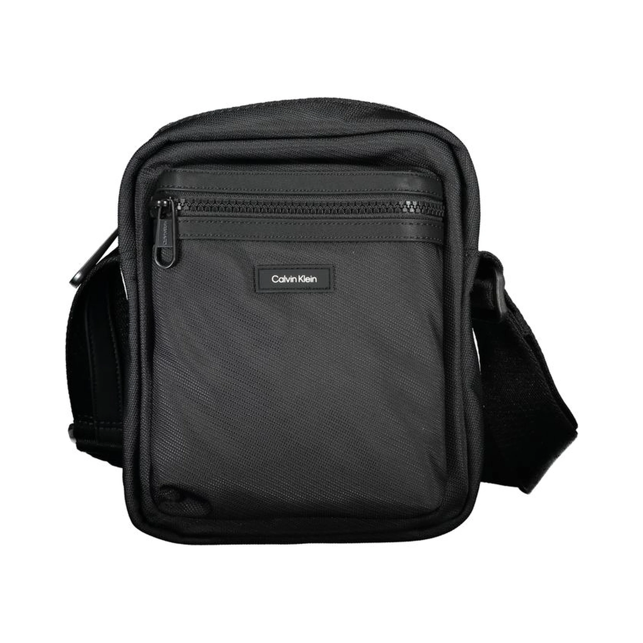 Black Polyester Shoulder Bag