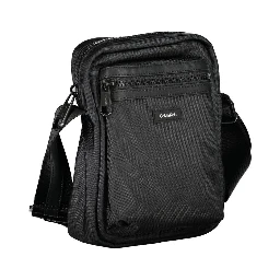 Black Polyester Shoulder Bag