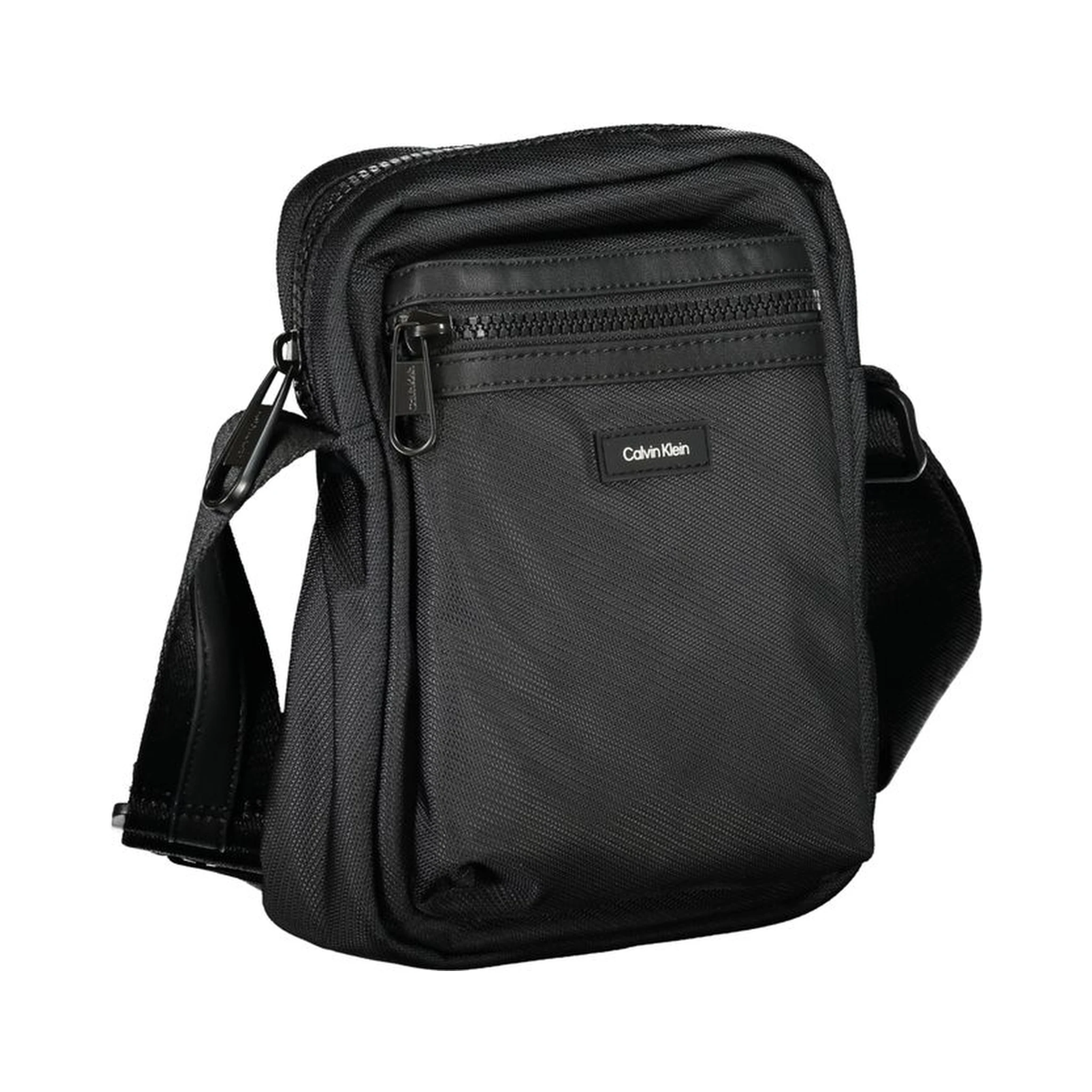 Black Polyester Shoulder Bag