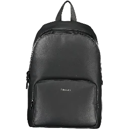 Black Polyester Backpack
