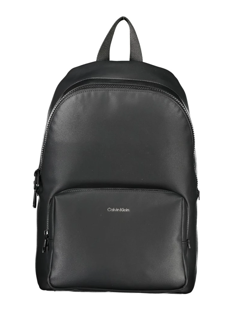 Black Polyester Backpack
