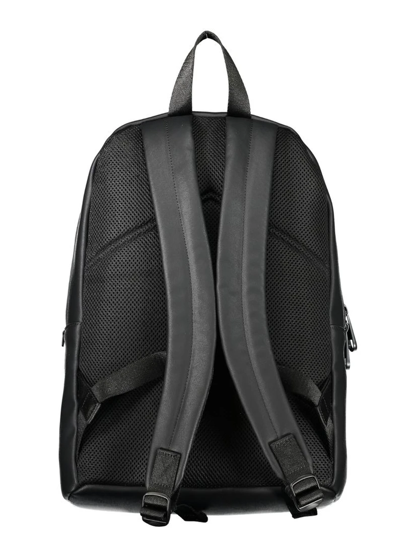Black Polyester Backpack