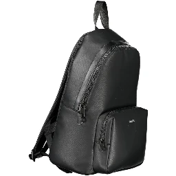 Black Polyester Backpack