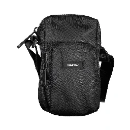 Black Polyester Shoulder Bag