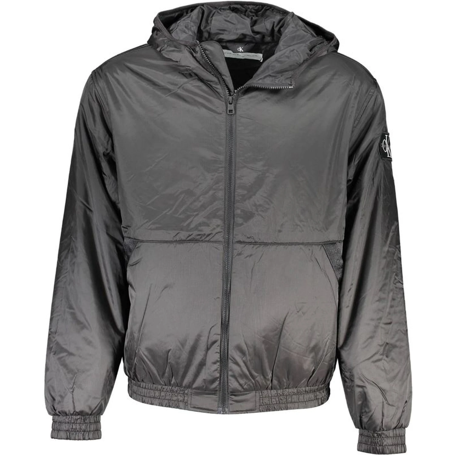 Black Polyester Jackets & Coat