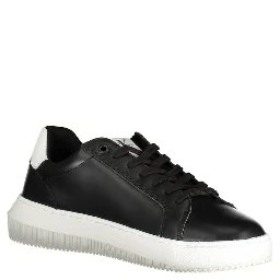 Black Polyester Sneaker