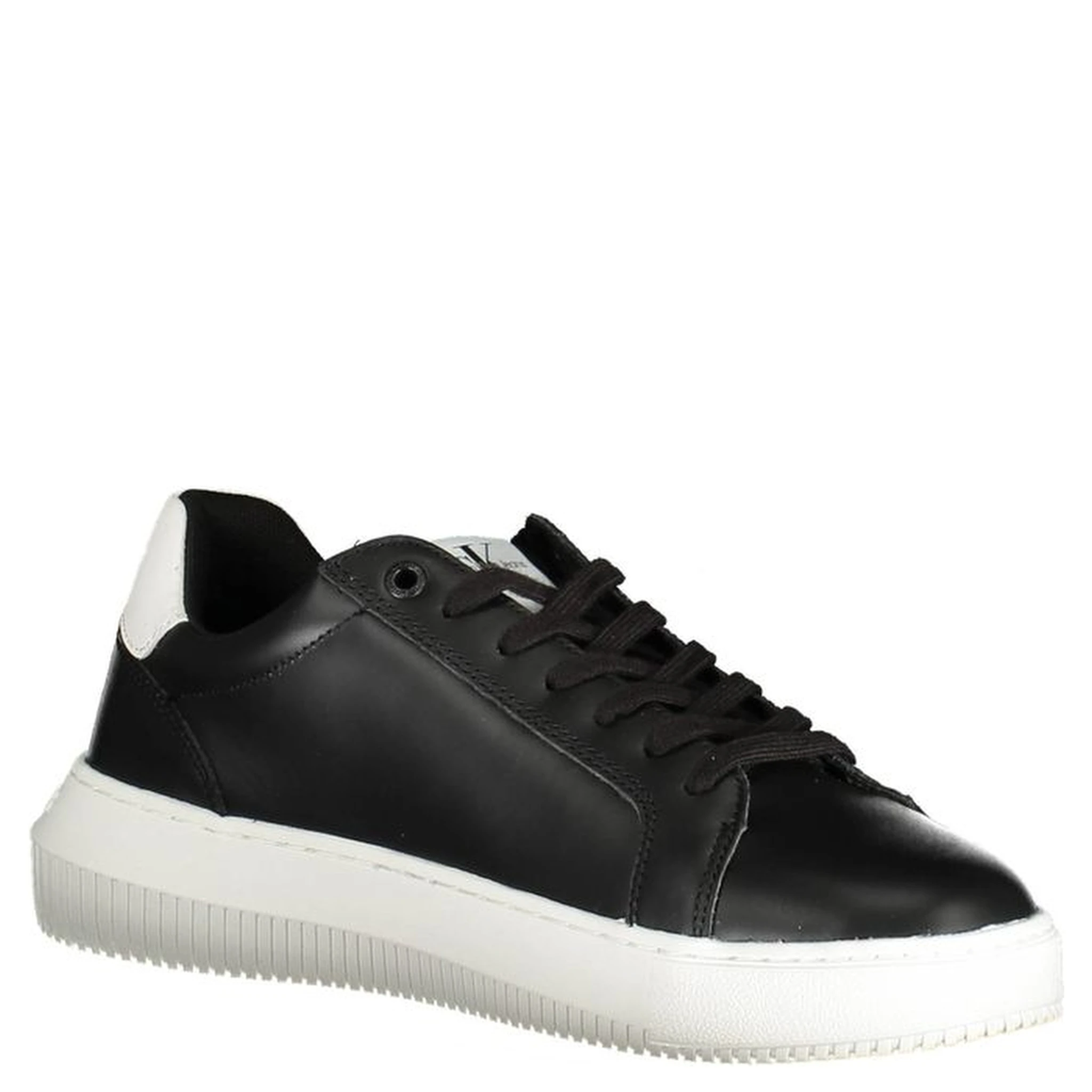 Black Polyester Sneaker