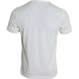 White Cotton Pocket Short Sleeves T-shirt