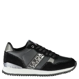 Black Polyester Sneaker