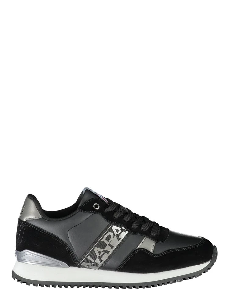 Black Polyester Sneaker