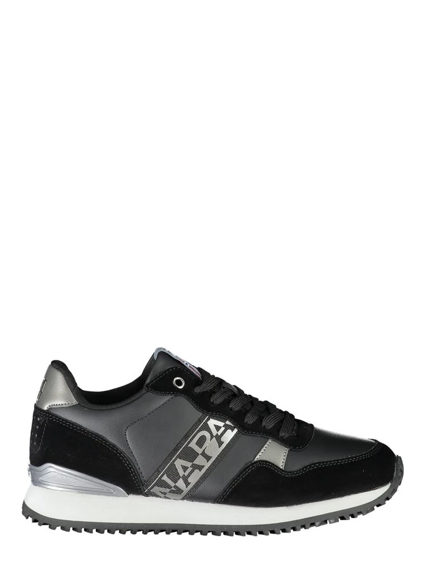 Black Polyester Sneaker