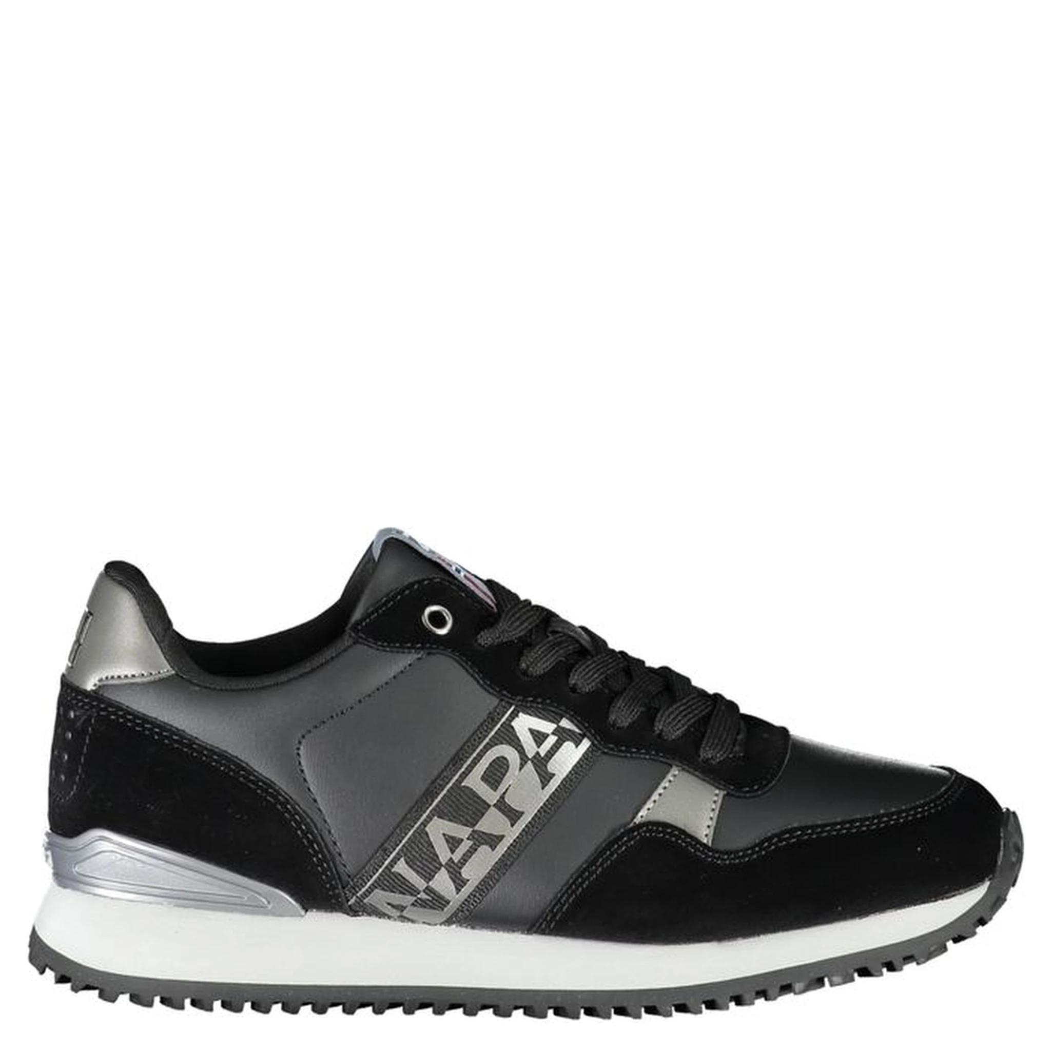 Black Polyester Sneaker