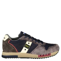 Blue Polyester Sneaker