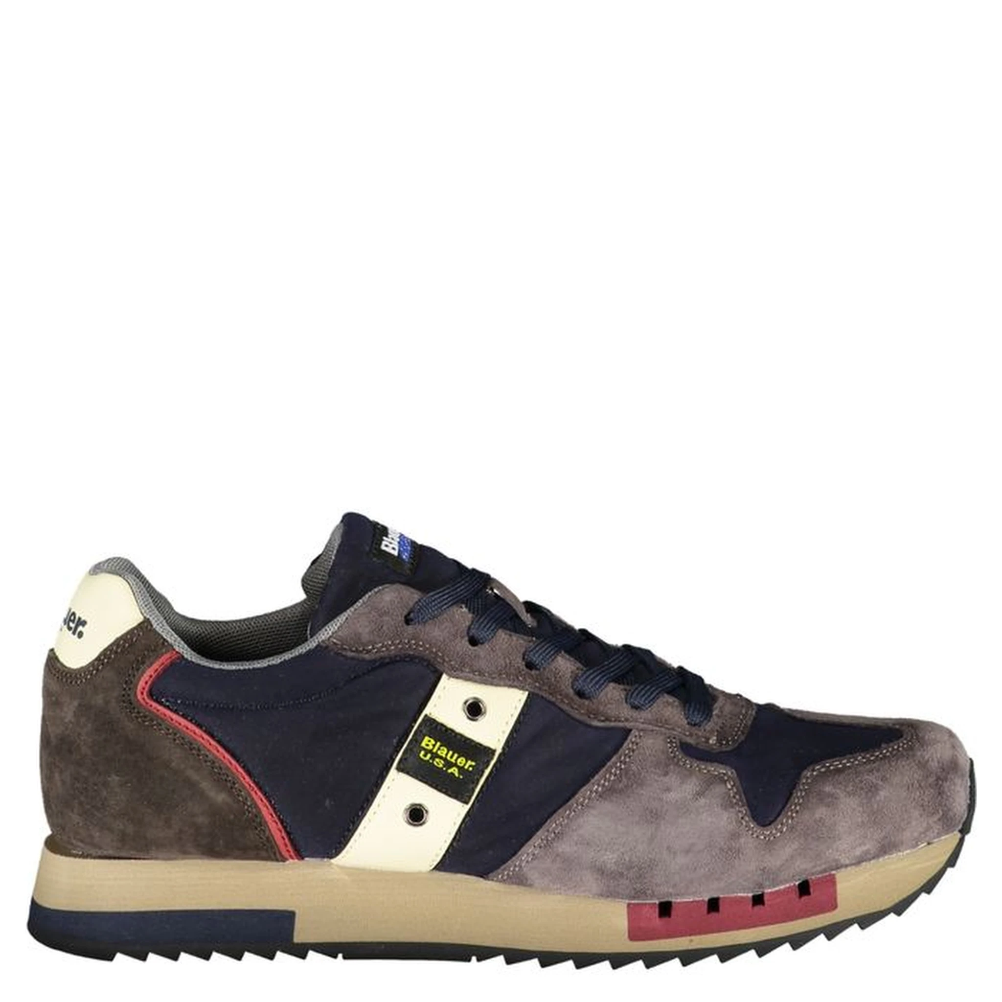 Blue Polyester Sneaker