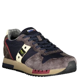 Blue Polyester Sneaker