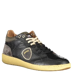 Black Polyester Sneaker