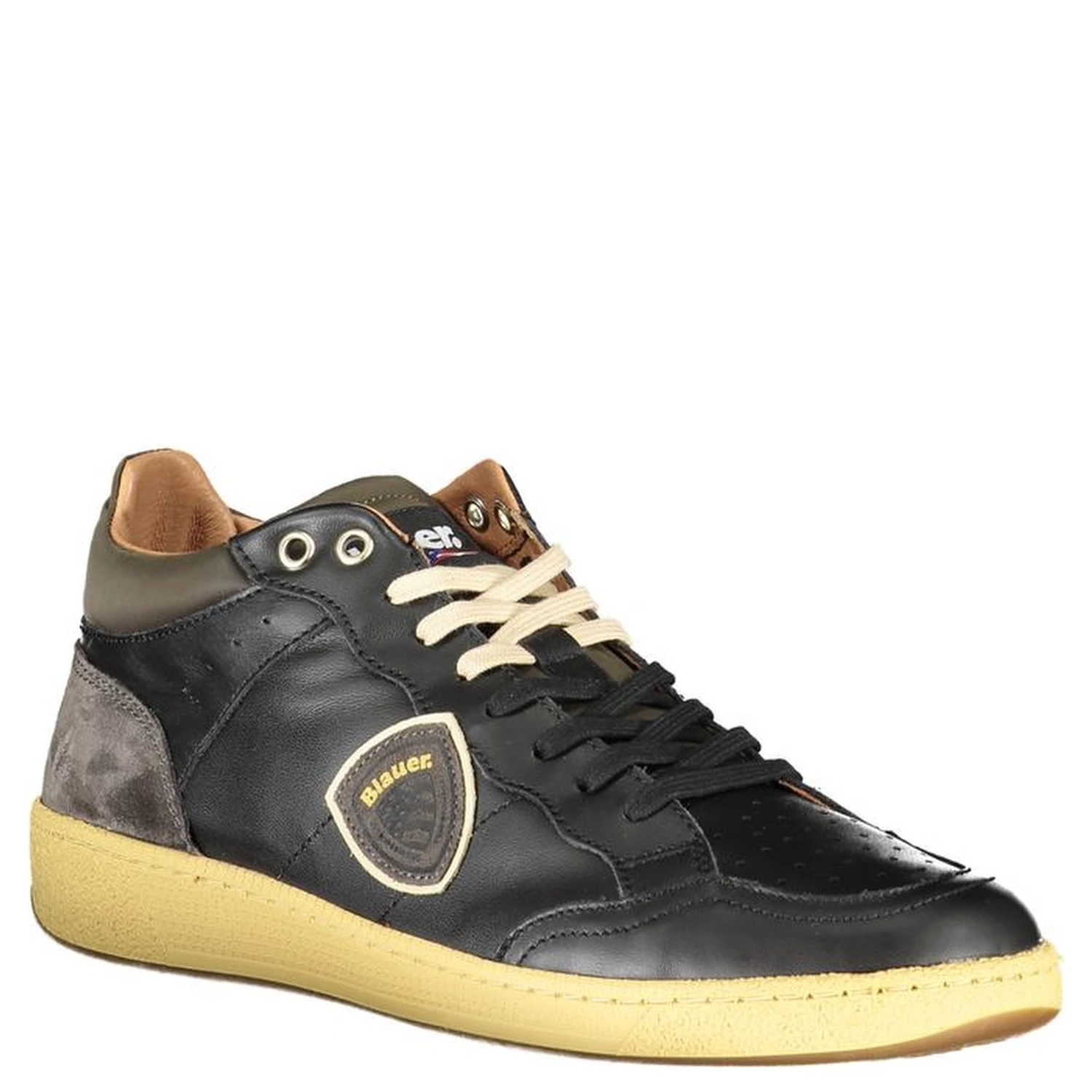 Black Polyester Sneaker