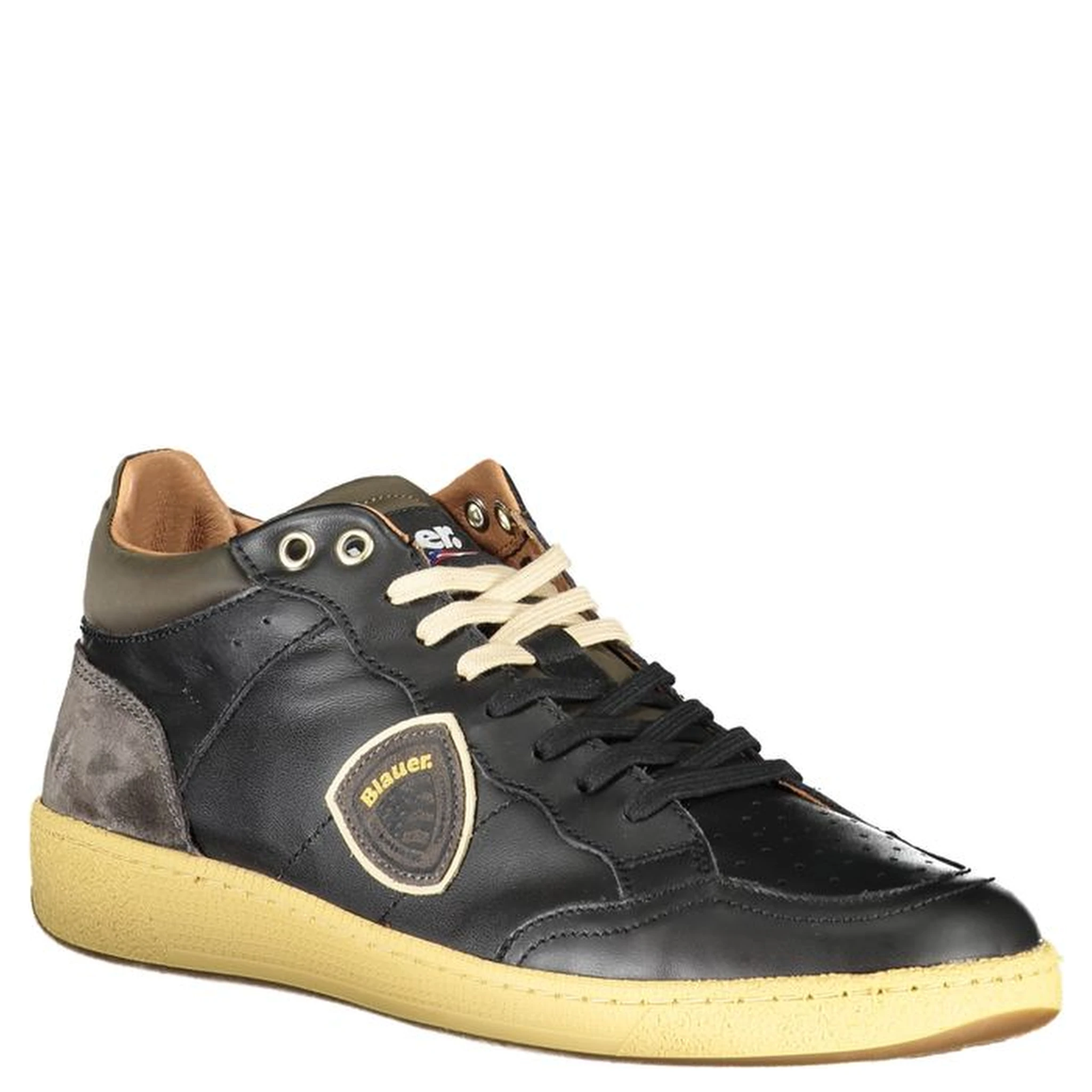 Black Polyester Sneaker