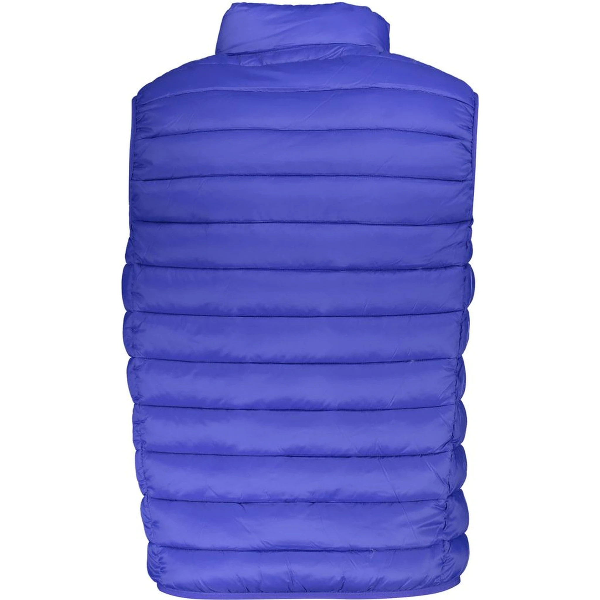 Blue Polyamide Sleveless Jacket