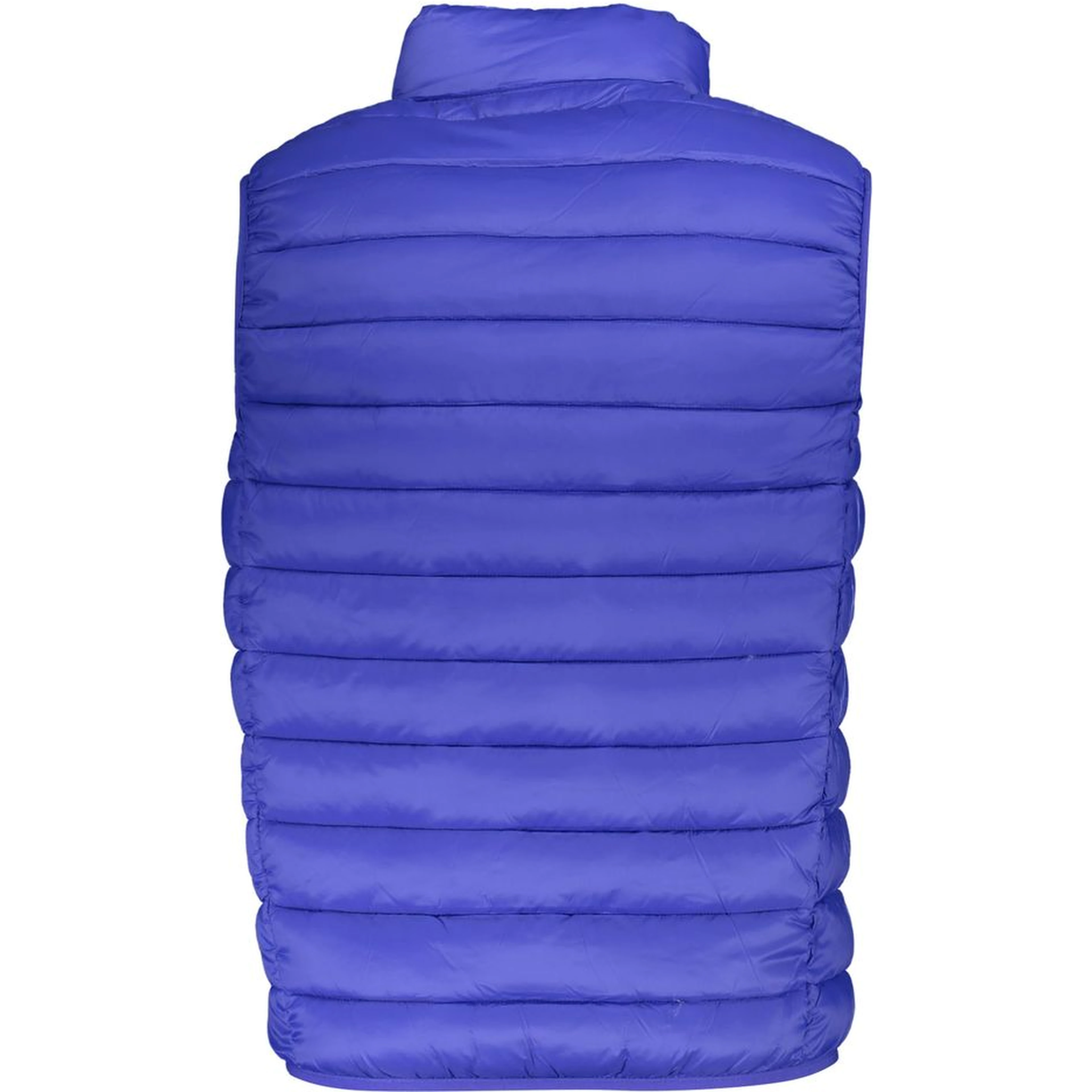 Blue Polyamide Sleveless Jacket