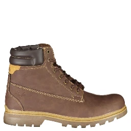 Brown Polyester Ankle