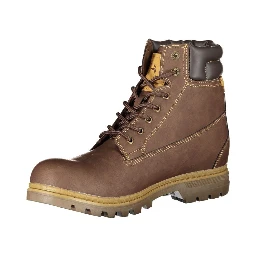 Brown Polyester Ankle