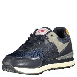 Blue Polyester Sneaker